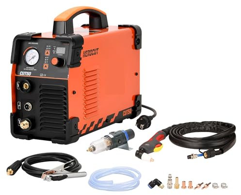Máquina de corte por plasma Cortadora de plasma IGBT, cortadora por plasma CUT50 220 de 50 amperios, espesor máximo de corte de hasta 13 mm Para principiantes y aficionados al bricolaje.