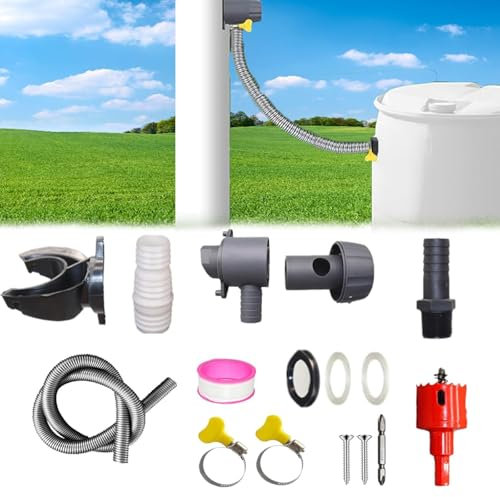 Collecteur Eau De Pluie – Recuperateur D Eau De Pluie – Installation Facile Sur GouttièRe – Ideal Pour Recuperateur D Eau De Pluie GouttièRe, RéCupéRateur Eau De Pluie Et Kit RéCupéRation Eau De Pluie