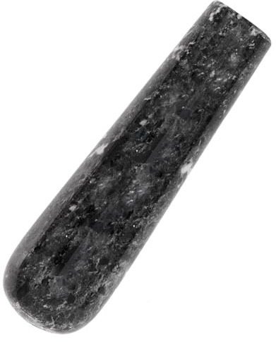 Radicaln Pestello in marmo, solo 14 cm, nero, fatto a mano, pestello di ricambio per mortaio e pestello, macinaspezie e trita-erbe, gadget da cucina ideale per cucinare