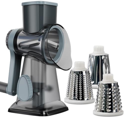 Dispositivo de cocina giratorio funcional, rebanador completo, triturador, fácil limpieza, almacenamiento, ahorro de espacio, rallador de verduras