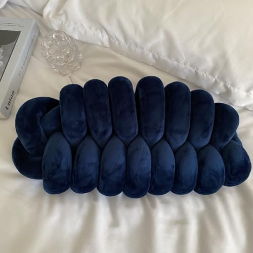 RAOPLA Soft Knot Plush Cushion, Cute Caterpillar Knotted Throw Pillow, Handmade Decorative Knot Cuddle Plushie Toy for Bedroom Living Room Sofa Floor Car, Ideal for Aesthetic Room Decor (Style 2)