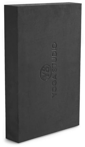 Yogastudio yogablock – 30 cm x 20 cm x 5 cm, halkfritt EVA-block, lätt träningstillbehör (grafitgrå)