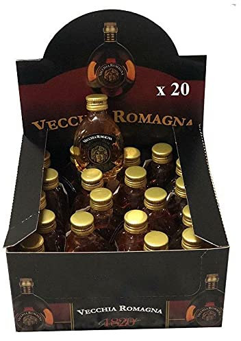 VECCHIA ROMAGNA BRANDY MIGNON MINIATURE 3 CL 20 BOTTIGLIETTE