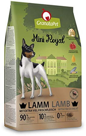 GranataPet Mini Royal Lamm, Trockenfutter für Hunde, Hundefutter ohne Getreide & ohne Zuckerzusatz, Alleinfuttermittel für ausgewachsene Hunde, 1 kg