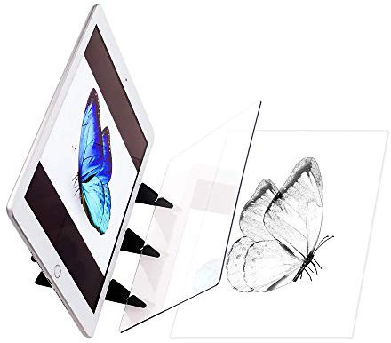 TopHomer Optisches Zeichenbrett, Zeichenbrett Zeichenbedarf, Bildreflexionsprojektor Zeichenbrett Zeichenhilfe für Anfänger