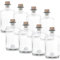 8 Glasflaschen mit Korken – Apothekerflasche 500ml (0,5l) verwendbar als Schnapsflaschen 500ml, Likörflaschen 500 ml oder als Leere Flaschen zum Befüllen 500 ml mit Spirituosen Aller Art