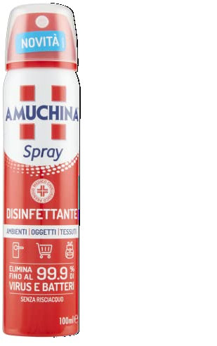 Amuchina Spray Disinfettante Virucida per Ambienti, Oggetti e Tessuti, 100 ml