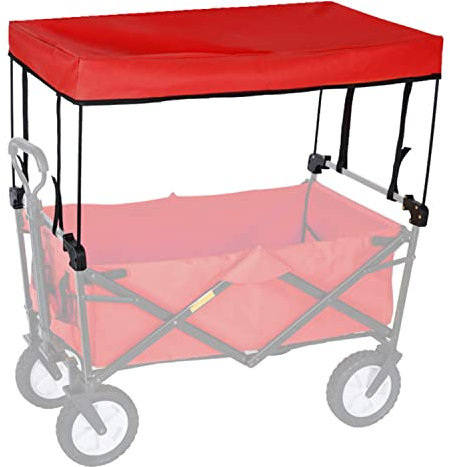 TMXKOOK Dach FR Bollerwagen - ZubehR FR Bollerwagen - Idealer Sonnenschutz Zum NachrSten - Inklusive Montageteile