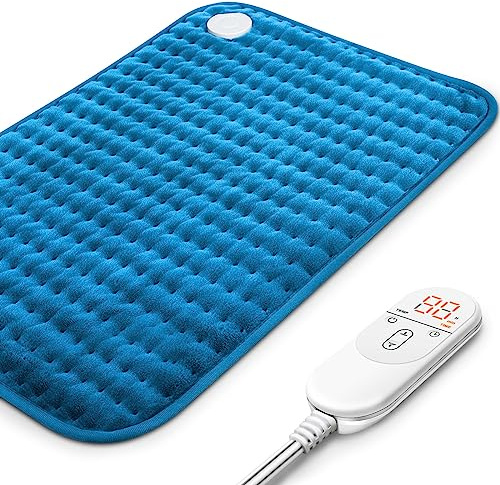 Heating Pad for Back, Electric Heating Pads for Cramps/Abdomen/Waist/Shoulder with 6 Heat Settings and Auto-Off, Moist/Dry Heat pad, Christmas Gifts for Women Men Mom Dad, 16 x 24
