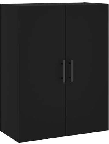 vidaXL Armario de Pared Negro 69,5x34x90 cm