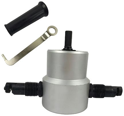 DOITOOL 1 Juego Cortador Mordisqueador Mordedor De Corte De Cabezas Accesorio De Taladro De Corte Accesorio De Perforación Herramienta De Corte Metal Cabeza Doble 160a