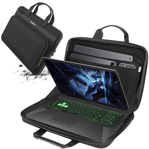 Smatree 17-18 Zoll Hartschalenkoffer für Razer Blade 17/18, für 17,3 Zoll MSI Gaming Laptop GS76 Stealth/ GF75 Thin Series, für 16 Zoll Acer Nitro 16 Laptop - AN16-41-R3ZV/AN16-41-R148 Tasche(A800XL)