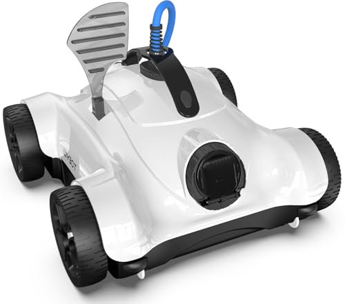 WYBOT Poolroboter, Poolreiniger Automatische mit 150W Dualer Motor, 3 Reinigungszyklen (1/2/3H), Poolsauger für Pool Steigungen bis zu 30°
