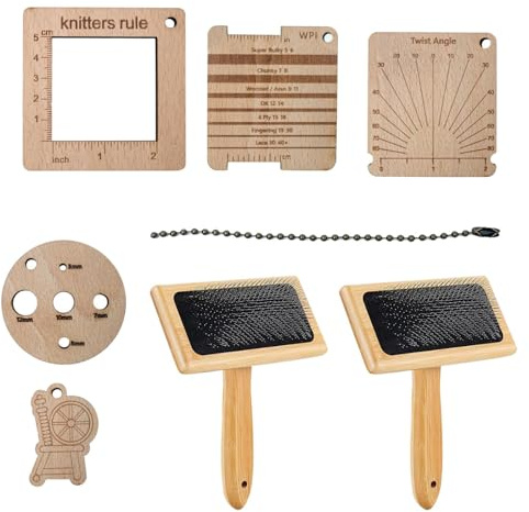Brosse de mélange de laine à carder - en laine ergonomique portable - Planche de laine facile à transporter - Kit de brosses de cardage lisse avec structure fixe pour mélange de fibres - Pour