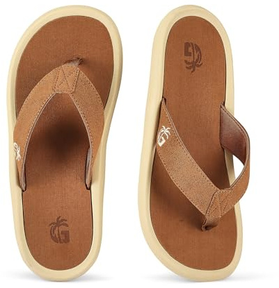 Gumbies Noosa Tongs unisexes avec soutien de la voûte plantaire en EVA brossé, sangle arrière en coton doux et semelle en caoutchouc recyclé – Confort garanti, bleu océan, 44 EU