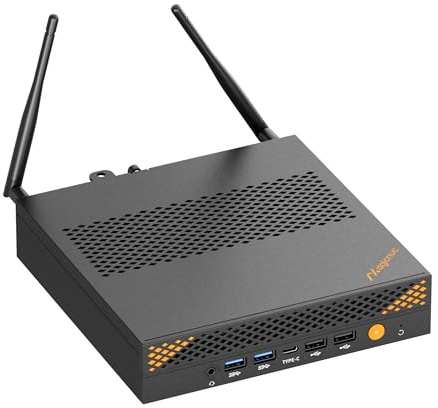 MAGICNUC AG3 Mini-PC Ufficio-Gaming, Core i9-13900HK(Fino a 5.4GHz), 32GB RAM DDR5 1TB SSD PCIe Mini Computer, HDMI2.0/DP/VGA/USB-C, Display Quadruplo Schermo, Dual LAN, WiFi 6, BT 5.2, Mini Desktop