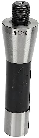 Arbre de mandrin R8-5/8-16, tige d’extension de conversion, adaptateur de gabarit pour tour et fraiseuse fileté en acier au manganèse pour les machines de perçage et de fraisag