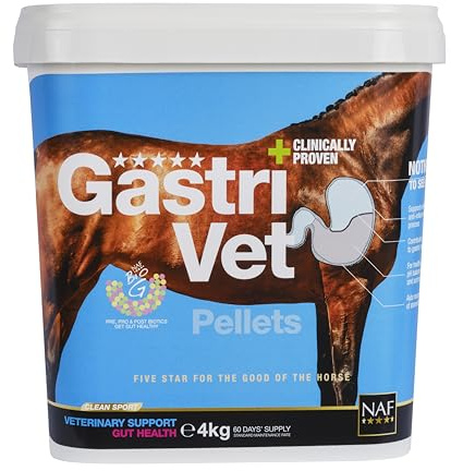 NAF Five Star GastriVet 4kg – Advanced Stomach Support for Horses – Clinically Proven Formula. Includes Prebiotics, Probiotics & Postbiotics – Supporting Stomach Lining & Gut Health