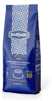 CAFFE' BARBARO 200 Capsule Compatibili con macchine Nescafé®* Dolce Gusto®* Miscela Blu, Dolce, Cremoso, Cioccolattoso