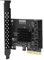 KIMISS Scheda di Espansione Pcie Sata Asm1166 Scheda di Espansione Interfaccia 4X Pcie a 6 Porte Sata3.0 Hard Disk 6G Pcie3.0 Gen3 Adattatore Hub Interfaccia 4X