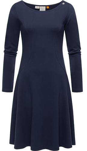 Ragwear Damtröja, tröjklänning, långärmad sweatklänning, vinterklänning, Appero XS-XXL, marinblå, L