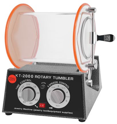 Tambour de polissage 80 W - Polisseuse de bijoux - 5 kg - Polisseuse rotative - Finisseur rotatif