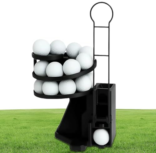 Range Reload golfboll launcher golfboll dispenser med fotpedal, golfbollar launcher Pro, enkel omladdning design, för inomhus utomhus golf övning, hem, putting, underhållning, körning