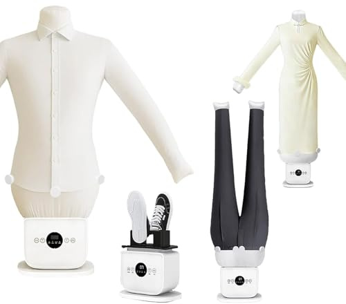 Kindevieft Mannequin Repasseur for Chemises, avec Fonctions De Repassage Et De Séchage Aide Au Repassage for Chemises Blouses T-Shirts Pantalons TypeB
