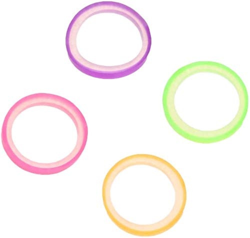 Elásticos ortopédicos multicolores de 1/4 de pulgada 4,5 oz Neon Heavy Force Placa para dientes Dientes Bandas para Gap (2 bolsas – 200 unidades)