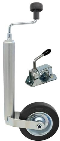 NN Stützrad Bugrad m. Halter Klemmschelle von Knott 150kg 48mm Aufnahme f. Anhänger Wohnwagen