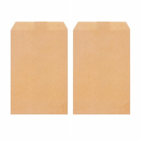 Quotidian Braun Flach Mittel Kraftpapier Beutel 4 x 6 (10 x 15.2cm) Packung mit 100 - Seife Hochzeit Einladung Partygeschenk