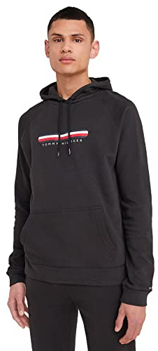 Tommy Hilfiger herr oh hoodie Tungstickat (1-pack)