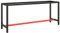 vidaXL Werkbankgestell Packtisch Arbeitstisch Tischgestell Tischfuß Werkbankfuß Werkbank Werkstatt Mattschwarz Mattrot 190x50x79cm Metall