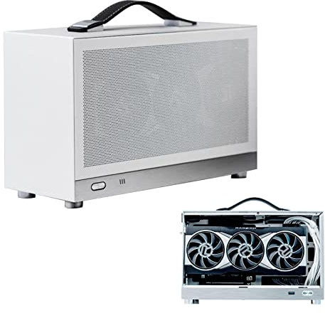 FASSME Mini ITX Custodia per computer | Mini ITX PC Case Mini Tower Computer Porta USB | Caso per computer da casa Caso per computer USB con telaio da tavolo