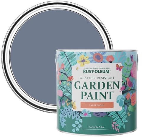 Rust-Oleum Blue Mould-Resistant Garden Paint in Satin Finish - Hush 2.5L