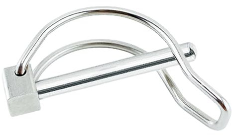 Tiny Safety Coupling Pin - High Performance Trailer Locking Pin - Stainless Steel - Clutch Safety Pin - Trailer Hitch Pin - Folding Plug for Tractor for - Lawn - Farms