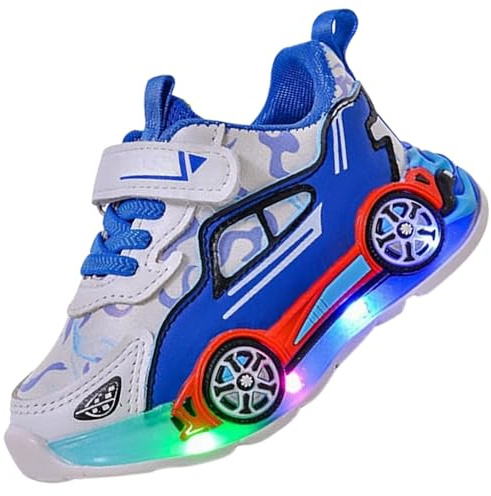 Jasmeko Zapatillas con Luces para Niños, Zapatos Deportivas Niños Deporte Tenis Luz Luminosos