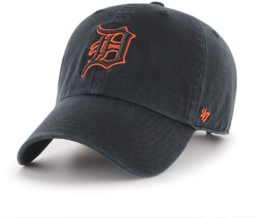 '47 Detroit Tigers MLB Clean Up Schwarz Verstellbare Cap One-Size
