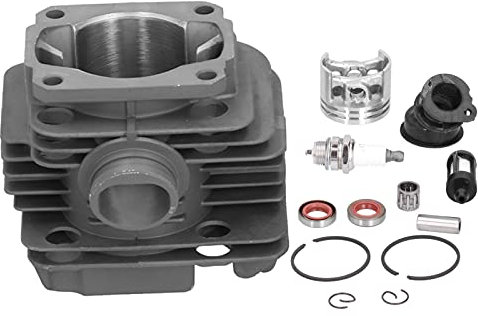 Kit de Piston de Cylindre de 40 MM avec Jeu de Joints D'huile de Bougie D'allumage pour Tronçonneuse 020 020T MS200 MS200T