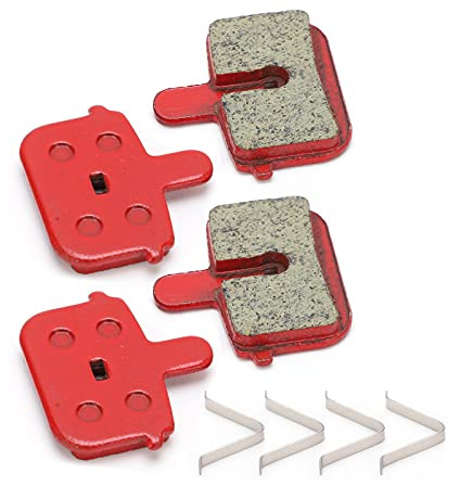 DJDK Bike Brake Pads,Bicycle Disc Brake Pads 8pcs Brake Pads Durable Resin Semi‑Metal Braking Replacement for Electric Vehicle Mountain Bike Bicycle