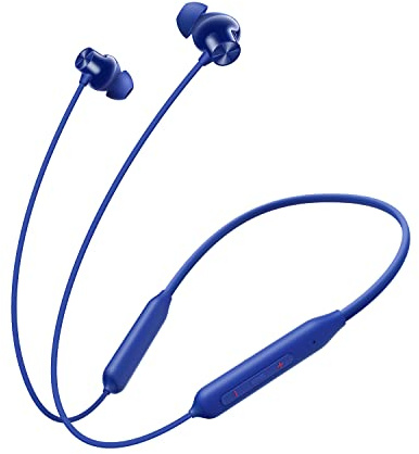 OnePlus Bullets Wireless Z2 Bluetooth in Ear Earphones with mic, Bombastic Bass – 12.4 mm Drivers, 10 Mins Charge – 20 Hrs Music, 30 Hrs Battery Life, IP55 Dust & Water Resistant (Beam Blue)
