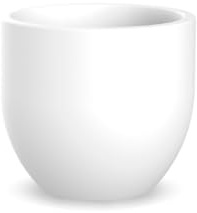 newgarden Macetero Redondo Azalea Decorativo para Interior y Exterior. Muy Resistente a los Rayos UV. Maceta Grande para Flores y Plantas Hecho Polietileno en España (ø30x25 cm, Blanco)