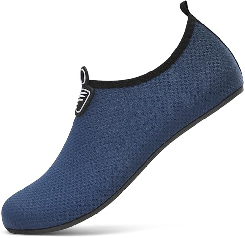 sportvibe Water Shoes Beach Shoes Women Men Barefoot Lightweight Aqua Quick Dry Breathable Swim for Surfing Running Driving Pool Yoga (Blue,12.5 UK/47 EU)
