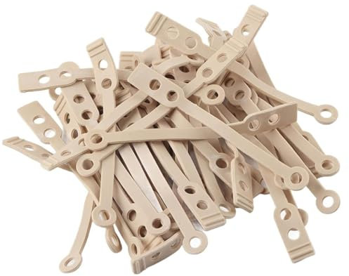 UEAVOID 50 Stück Dauerwellen Wickler Gummi Dauerwelle Stangen Set Friseurwerkzeug DIY für Frauen Mädchen, Angemessene Dicke, Gutes Handgefühl, Gute Elastizität