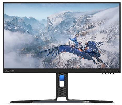 Lenovo Legion R24e - Monitor Gaming FHD 23.8 (IPS, 180Hz, 0.5ms MPRT, 16:9, HDMI+DP, FreeSync, Montaje VESA 100 x 100 mm) Ajuste de Inclinación/Altura/Pivot/Giro - Negro
