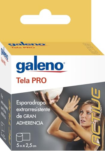 Esparadrapo Tela PRO Color Piel 5 m x 2,5 cm | Extra Resistente y Alta Adherencia | Inmovilización y Fijación Segura | Vendaje Funcional y Deportivo