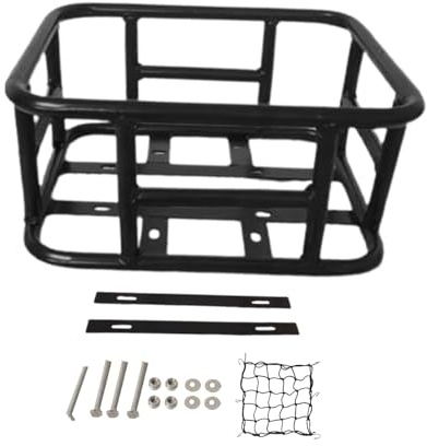 LUYSGBXR Cykelkorg metall framram cykelkorg bakre cykelkorg styre väskor vattentät (32 cm x 28 cm x 15 cm)