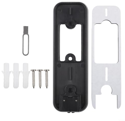 Placa trasera para timbre parpadeante con 3 agujeros de montaje, accesorio fiable y elegante