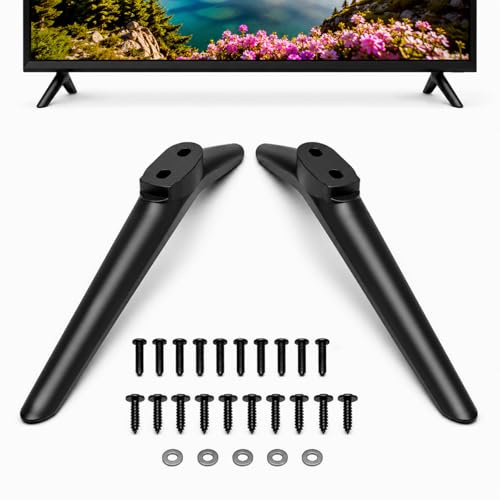 ACEANEA TV Stand Legs Compatible with Hisense 32 40 43 inch TVs, with Screw Kit, Suitable for 32H4030F1 40H5590F 40H4030F 43H4030F TV Stand, Replace Lost or Damaged Bracket Leg Accessories