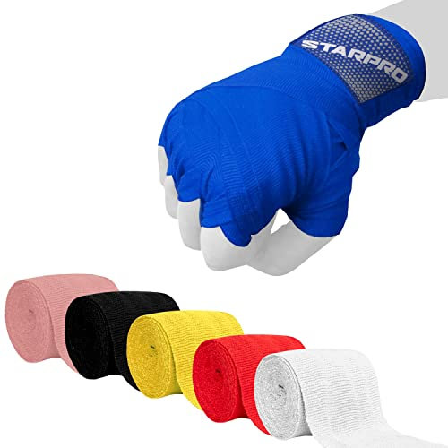 Starpro Boxbandagen Elastische Boxbandagen mit Daumenschlaufe - 2,55m, 3,5m und 4,5m - Für MMA, Kickboxen, Boxen Sport und Kampfsport - Herren, Frauen & Kinder - Langlebige Handgelenk Bandagen